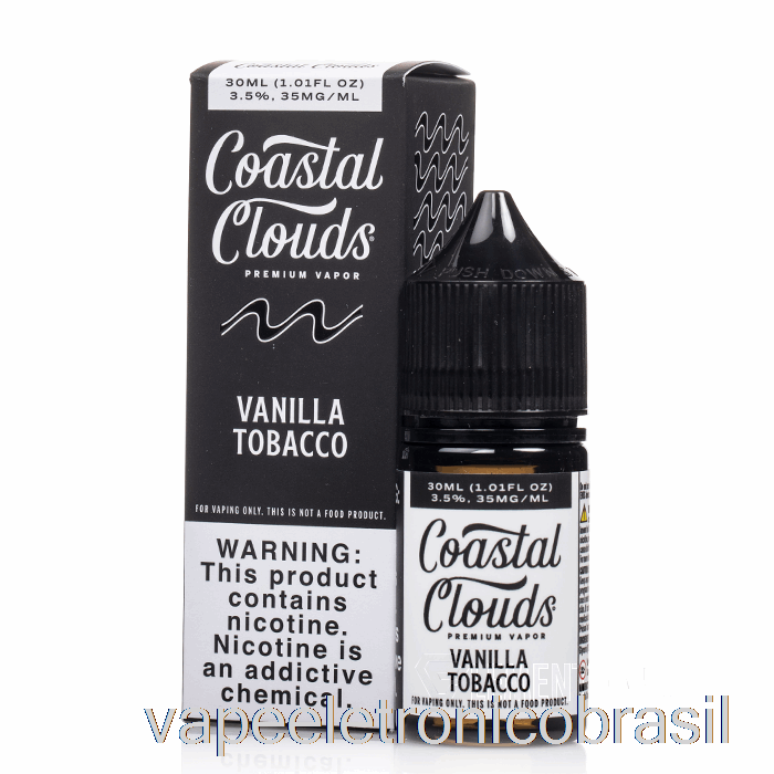 Vape Recarregável Baunilha Tabaco - Nuvens Costeiras Sal - 30ml 35mg